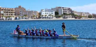 Copa de España de Dragón Boat celebrada en San Pedro del Pinatar.